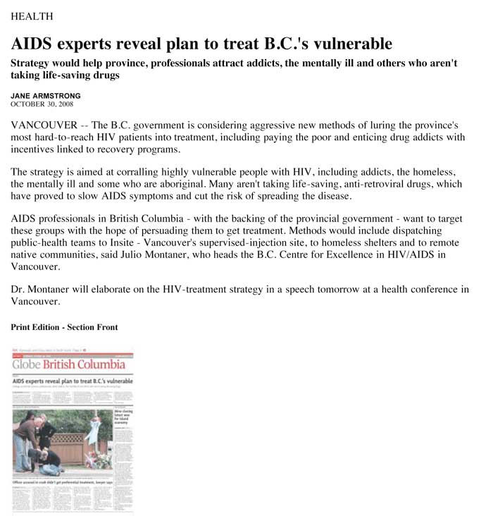 AIDS experts reveal plan to treat B.C.’s vulnerable